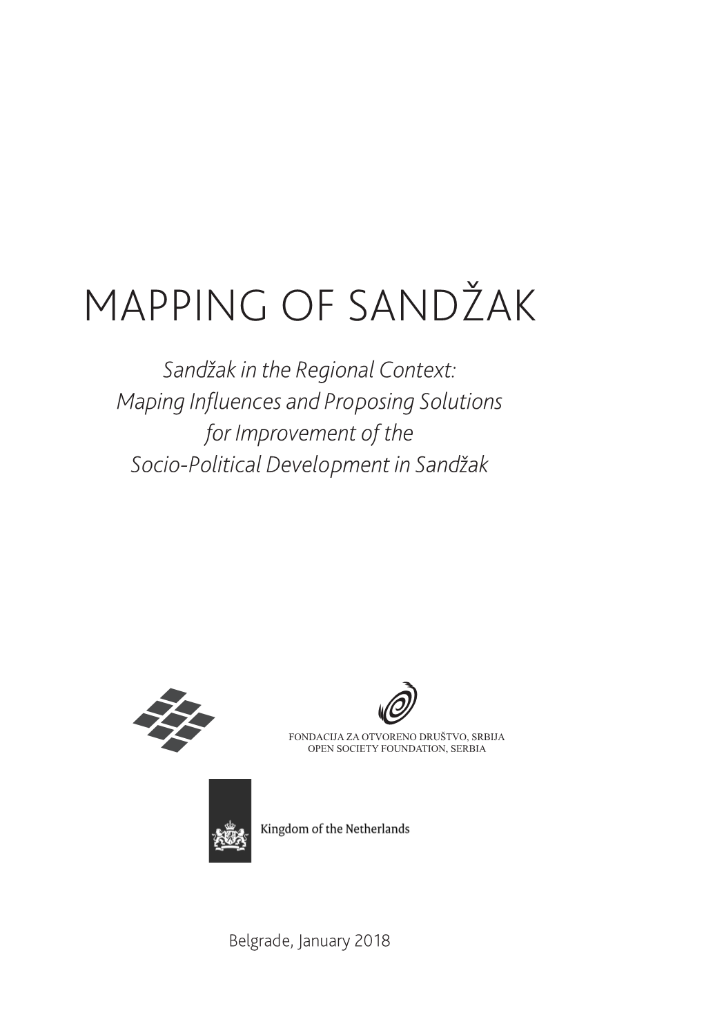 Mapping of Sandžak