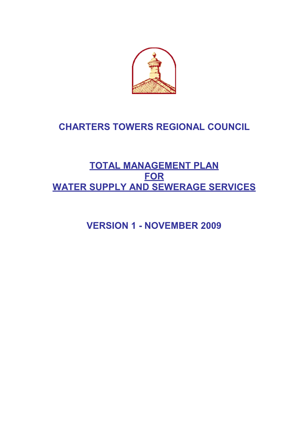 Total Management Plan for Water & Sewerage Services