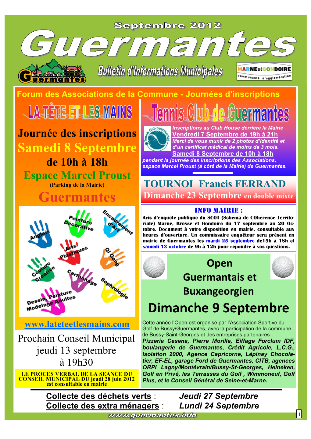 Dimanche 9 Septembre Guermantes