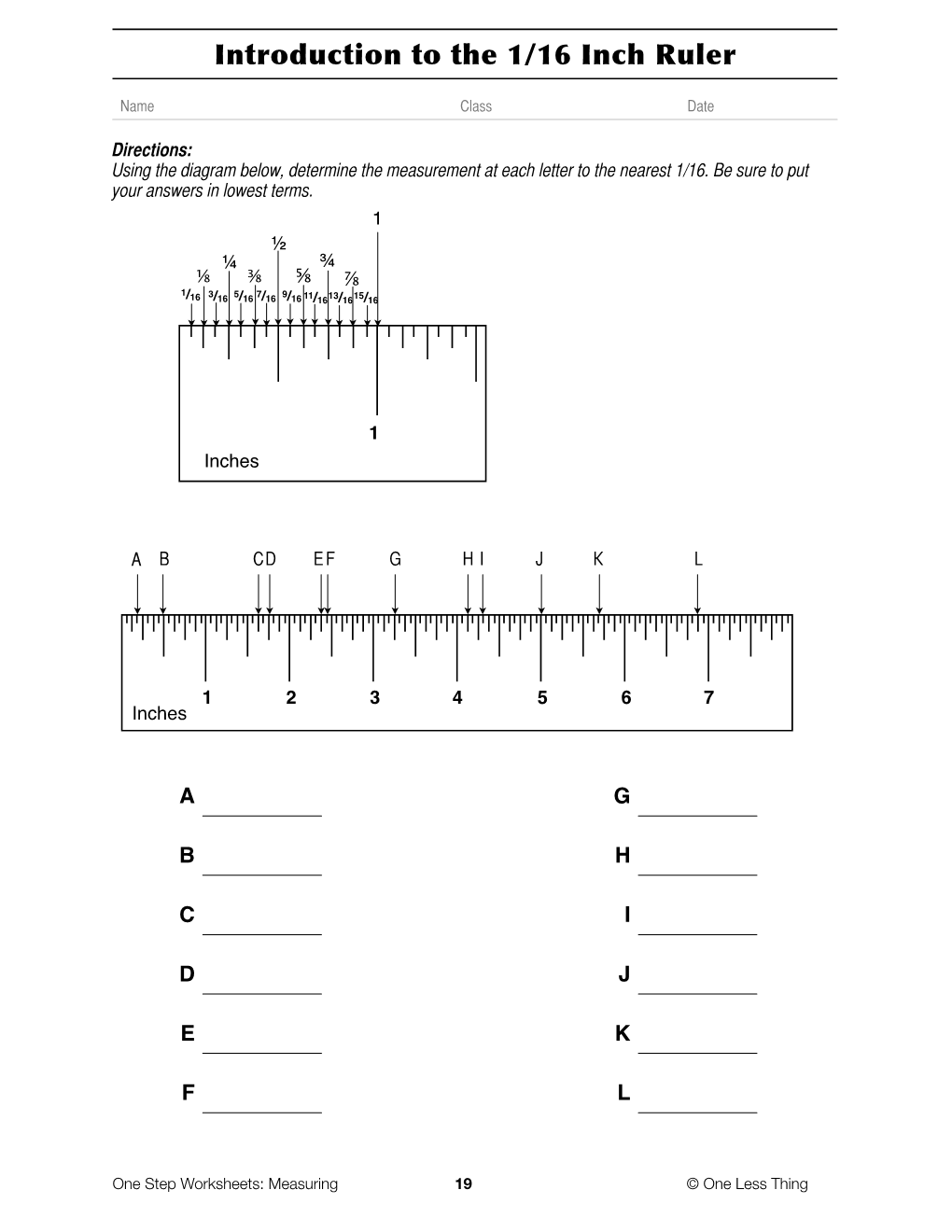 Introduction to the 1/16 Inch Ruler