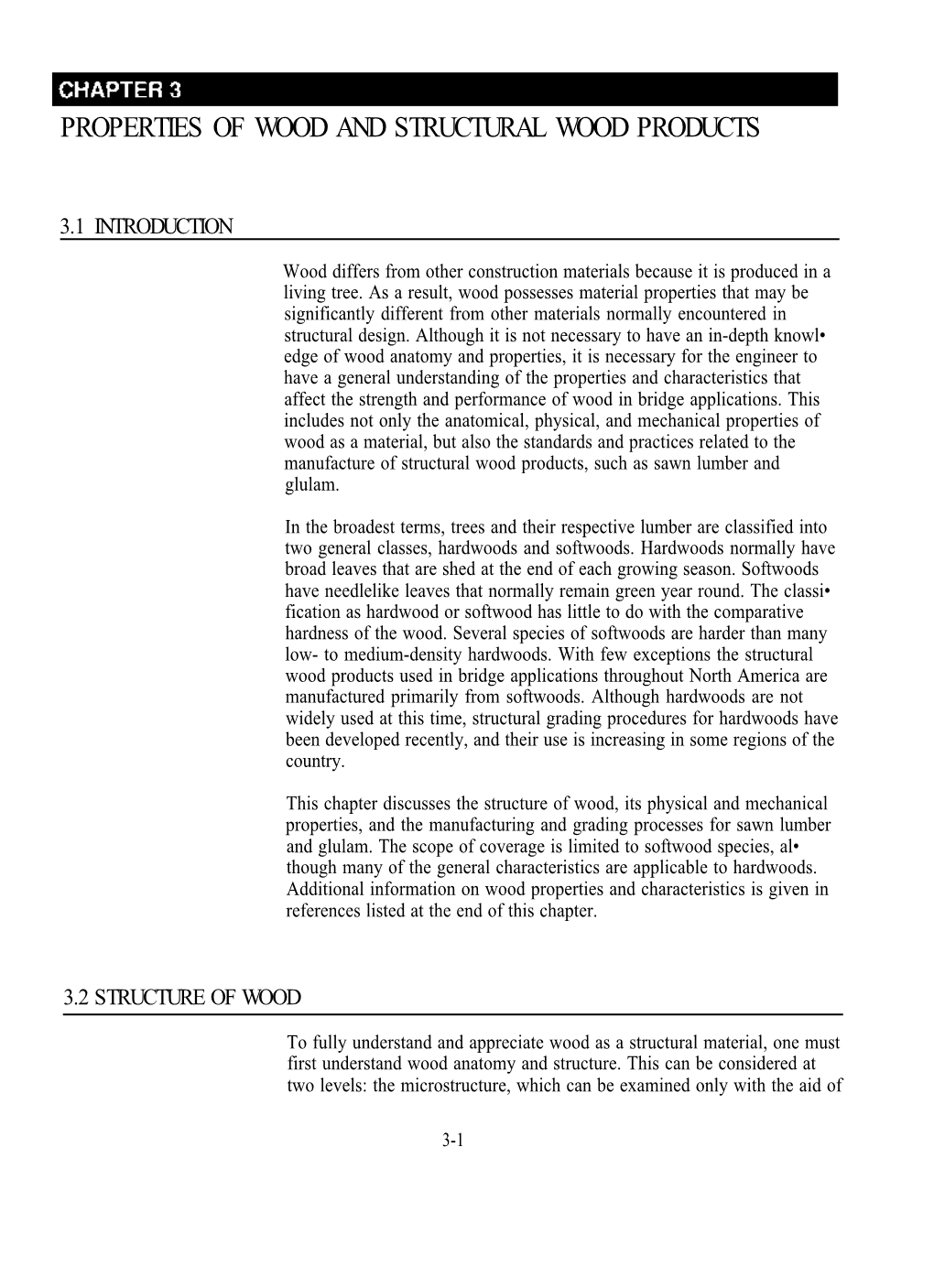 Chapter 3: Properties of Wood and Structural Wood Products