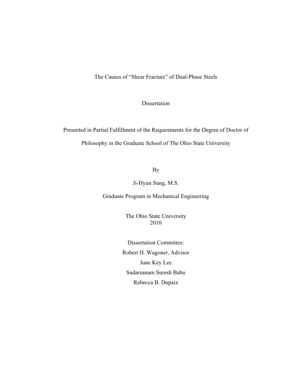 The Causes of “Shear Fracture” of Dual-Phase Steels