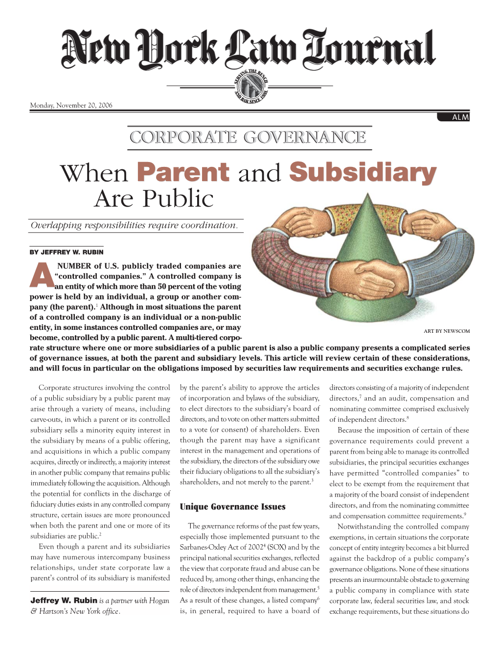 When Parent and Subsidiary Are Public Parent