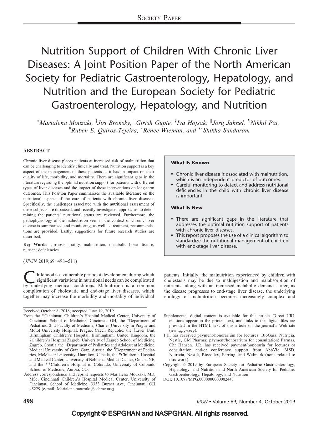 Nutrition Support of Children with Chronic Liver Diseases