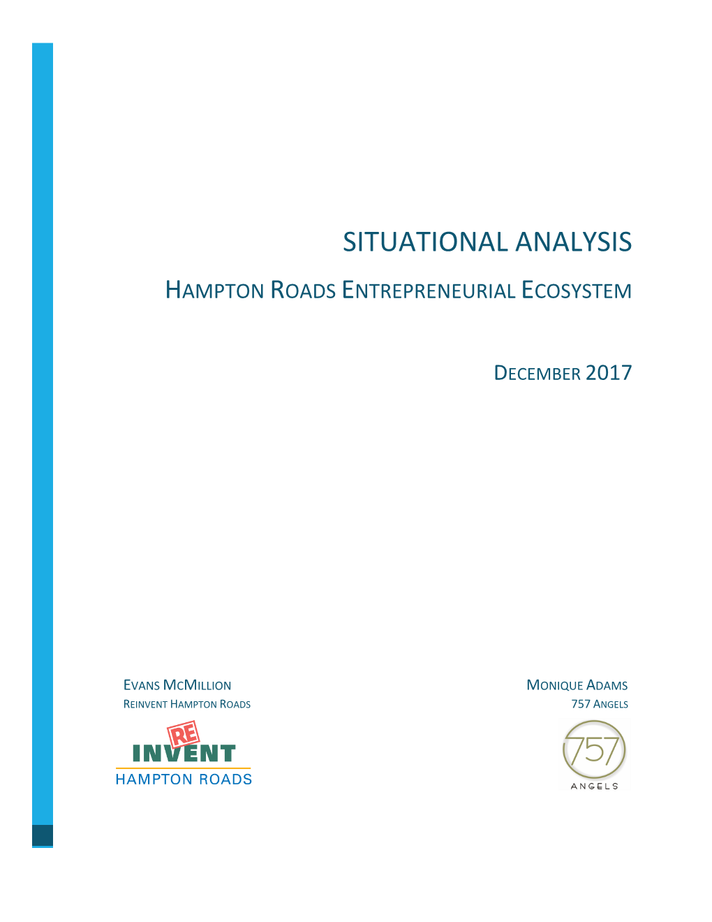 Situational Analysis Hampton Roads Entrepreneurial Ecosystem