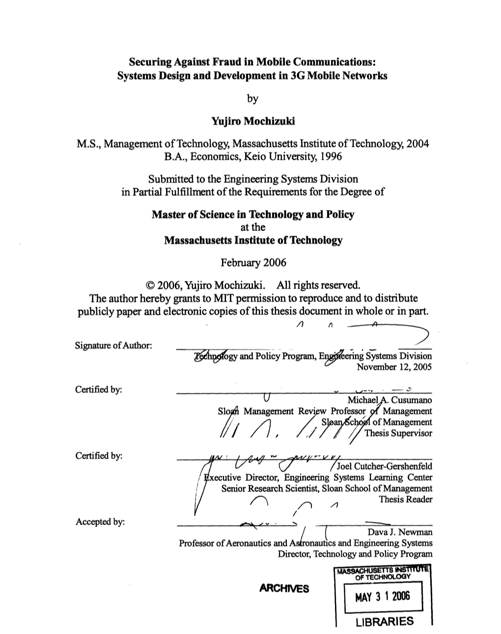 Securing Against Fraud in Mobile Communications: Systems Design and Development in 3G Mobile Networks By