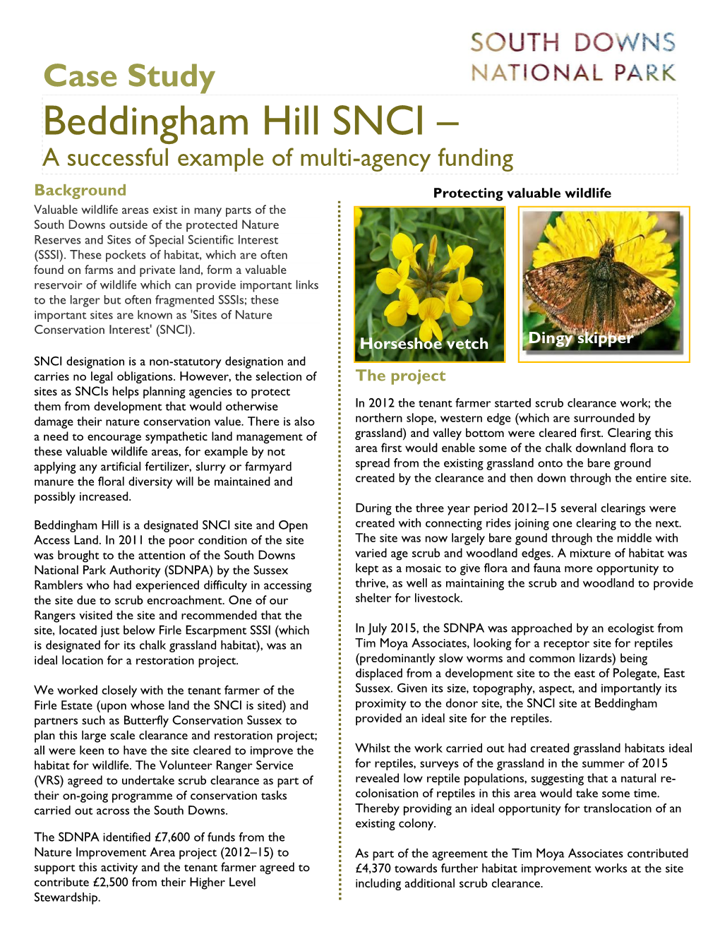 Beddingham Hill SNCI –