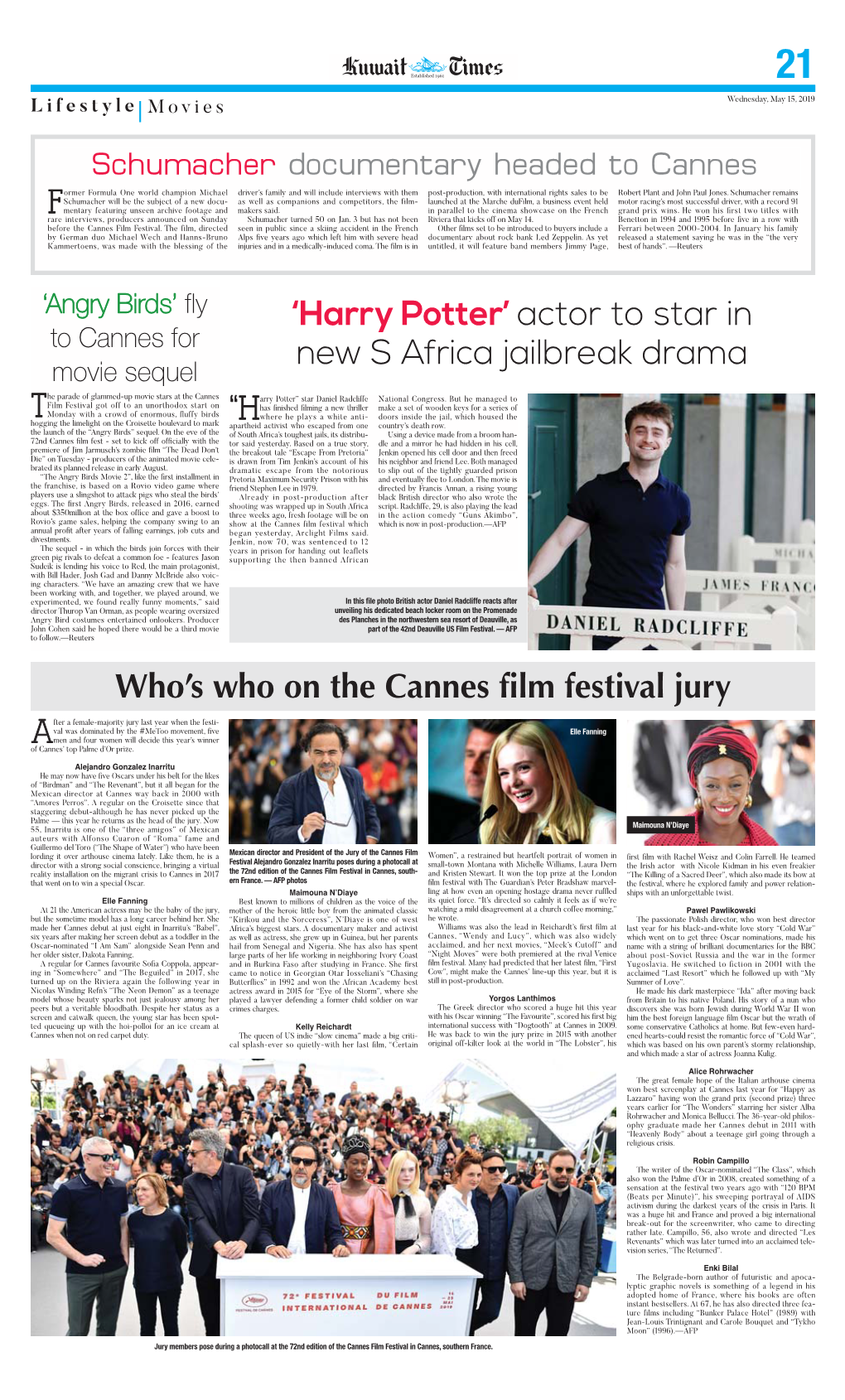 Who's Who on the Cannes Film Festival Jury