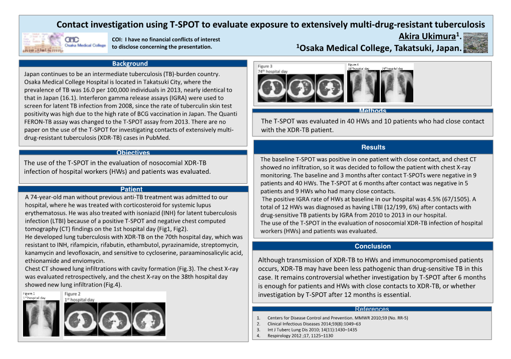 Contact Investigation Using T-SPOT to Evaluate Exposure To