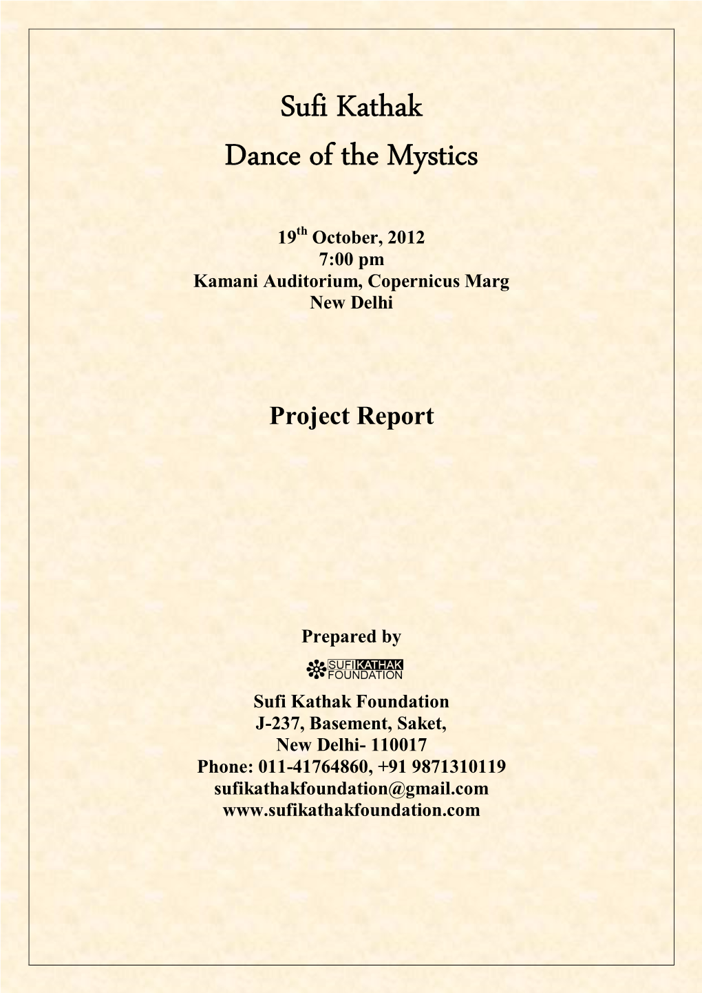 Sufi Kathak Dance of the Mystics