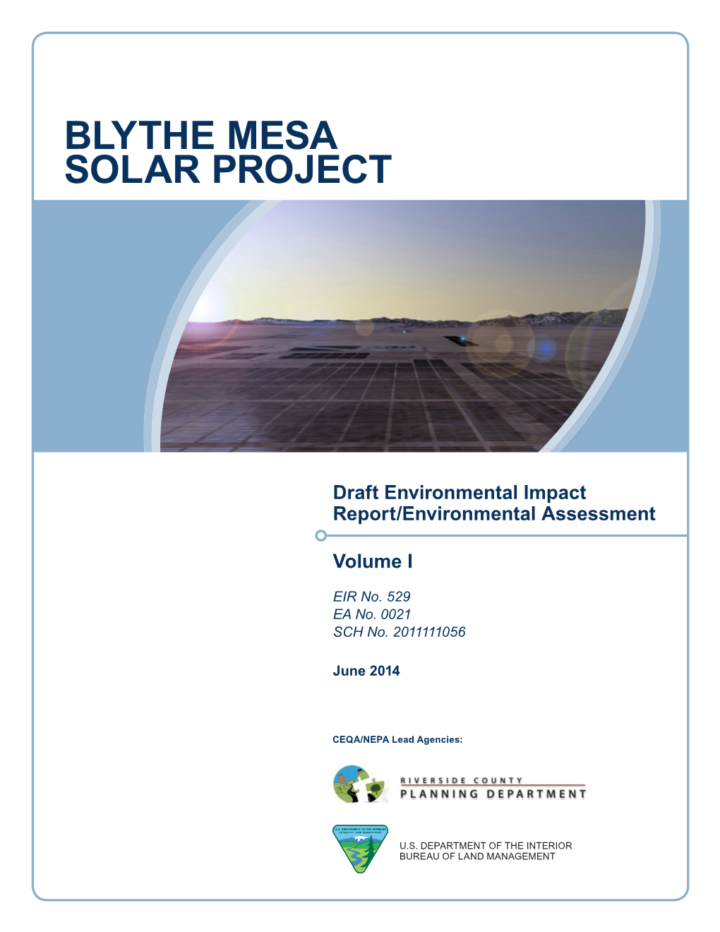 Blythe Mesa Solar Project