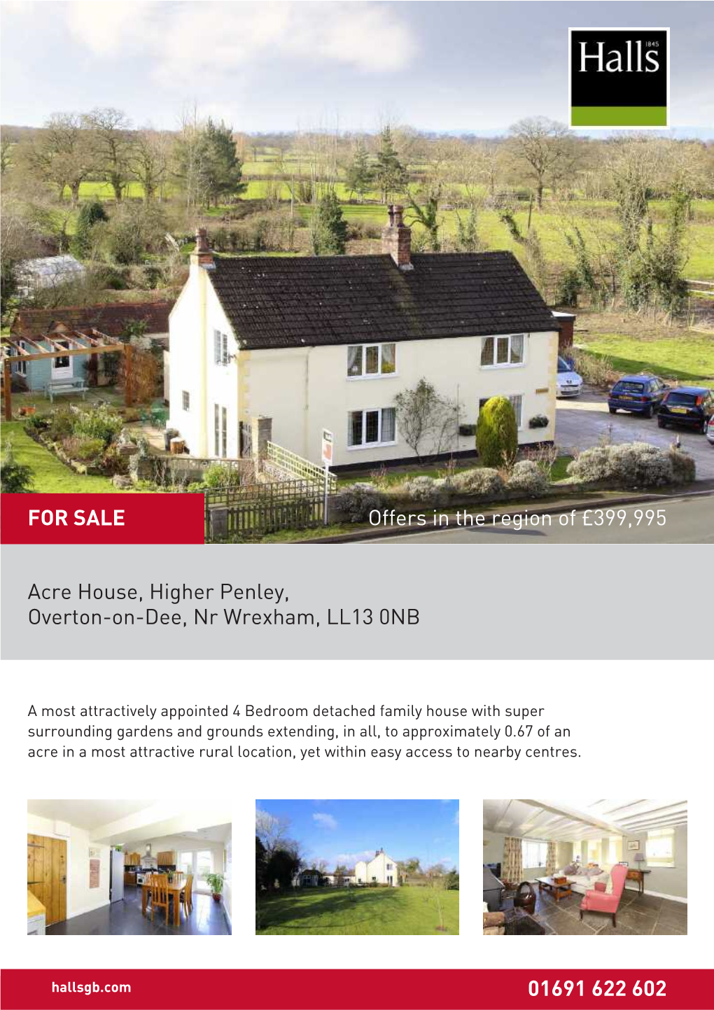 Acre House, Higher Penley, Overton-On-Dee, Nr Wrexham, LL13 0NB