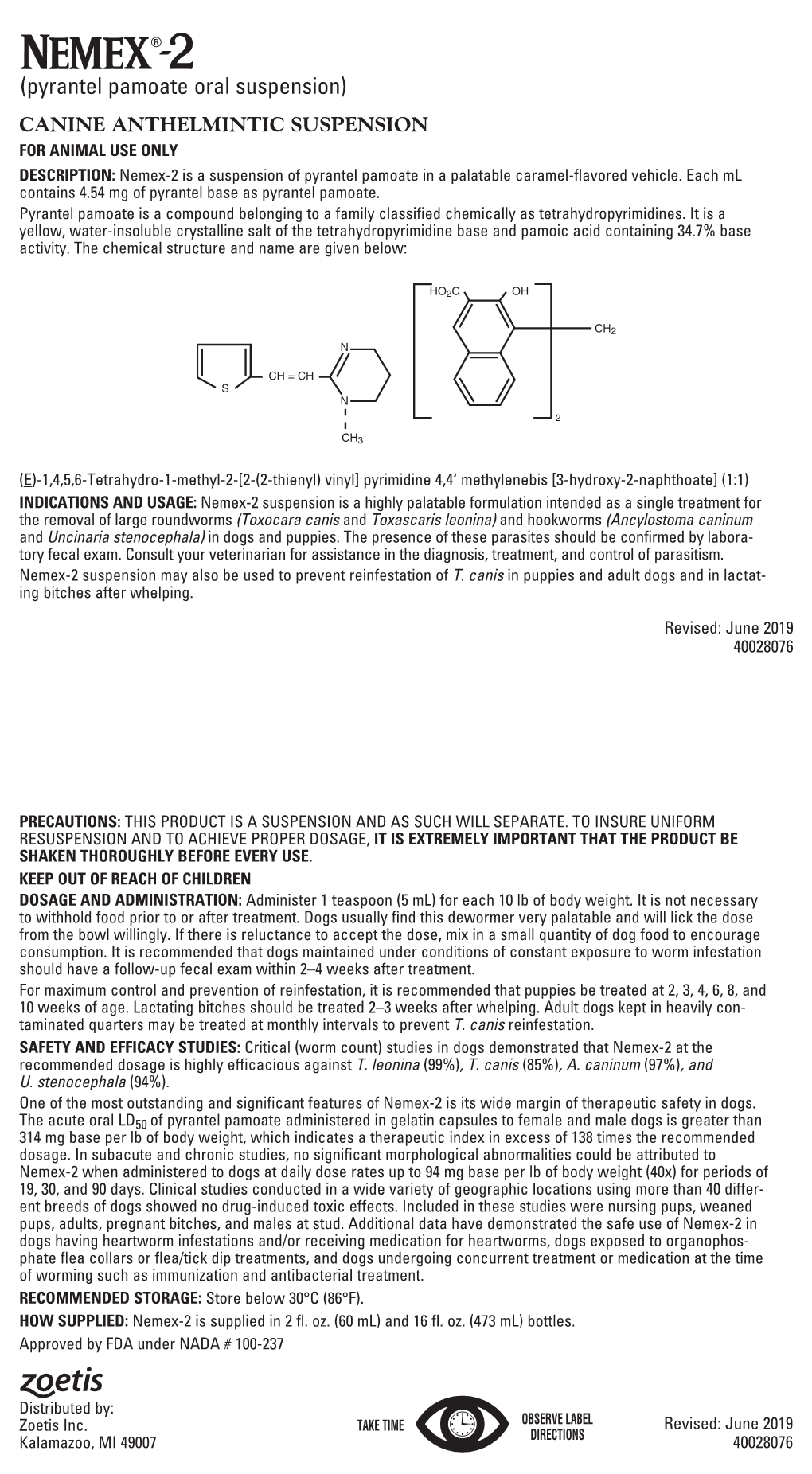 Pyrantel Pamoate Oral Suspension