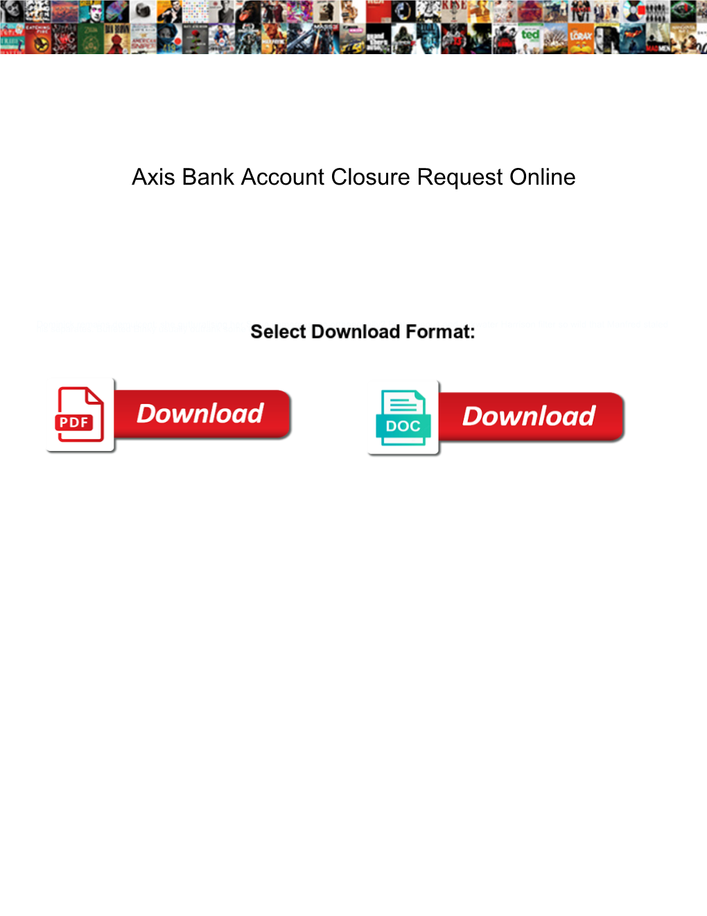 Axis Bank Account Closure Request Online