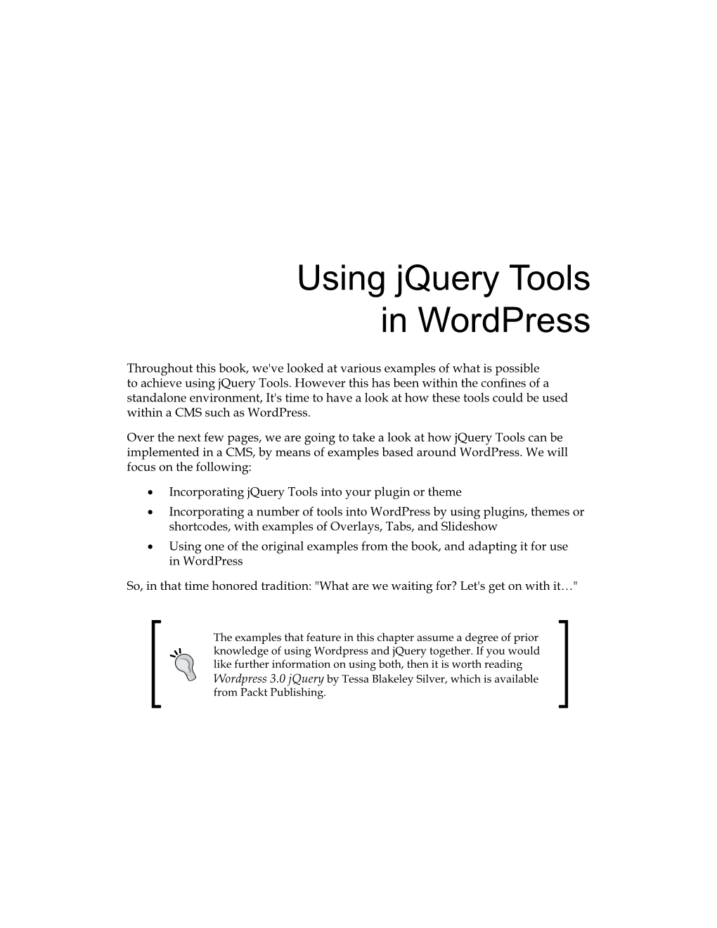 Using Jquery Tools in Wordpress