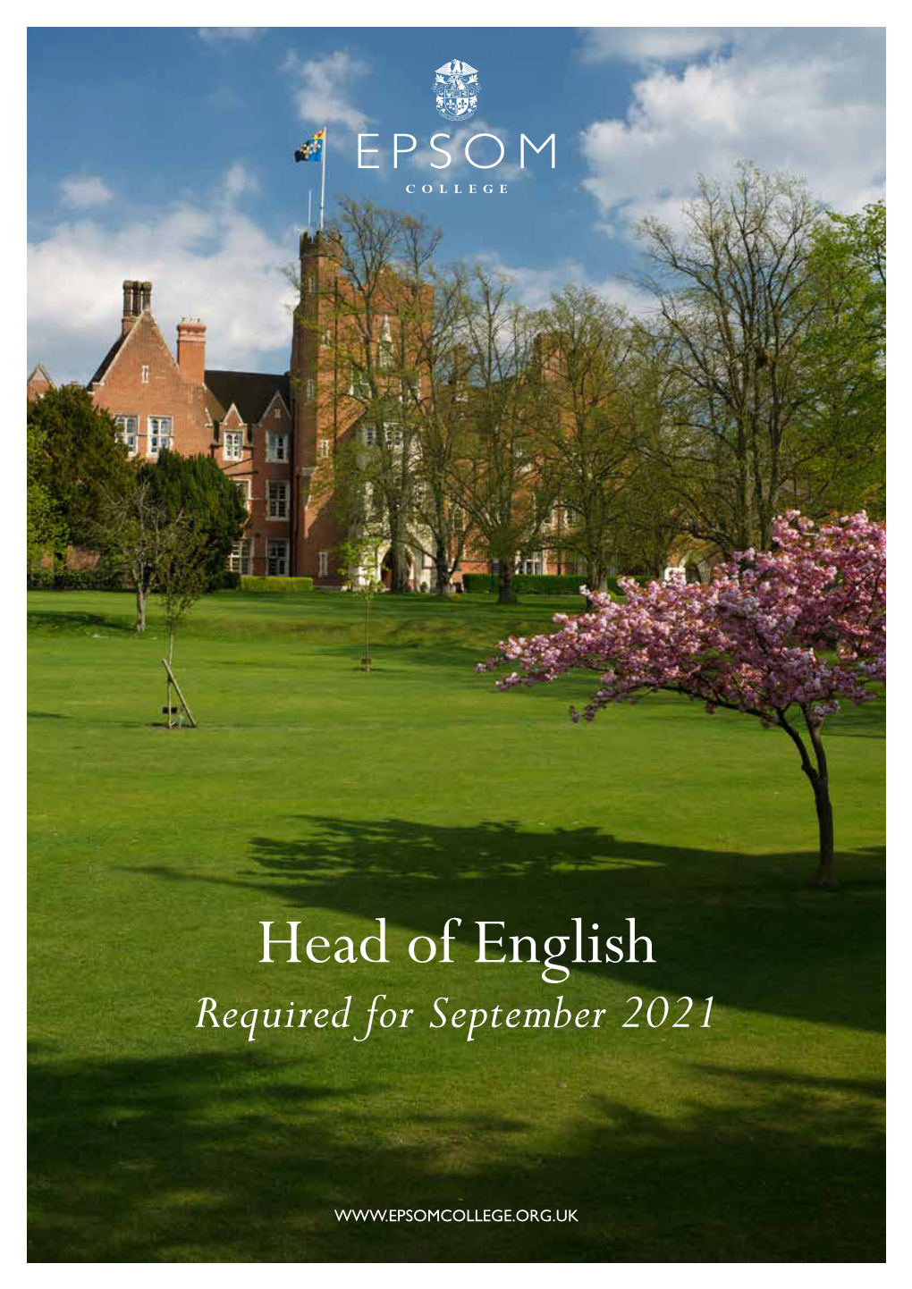 Head of English Required for September 2021