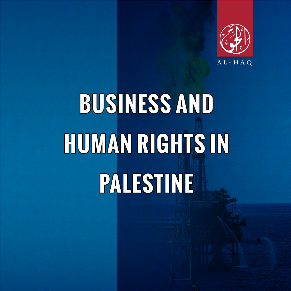 Business and Human Rights in Palestine