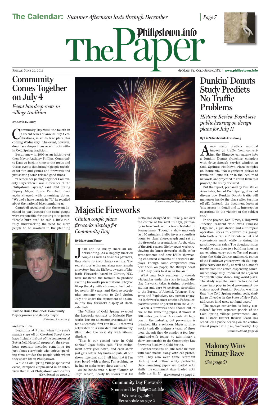 Majestic Fireworks Community Comes Together on July 4 Dunkin' Donuts