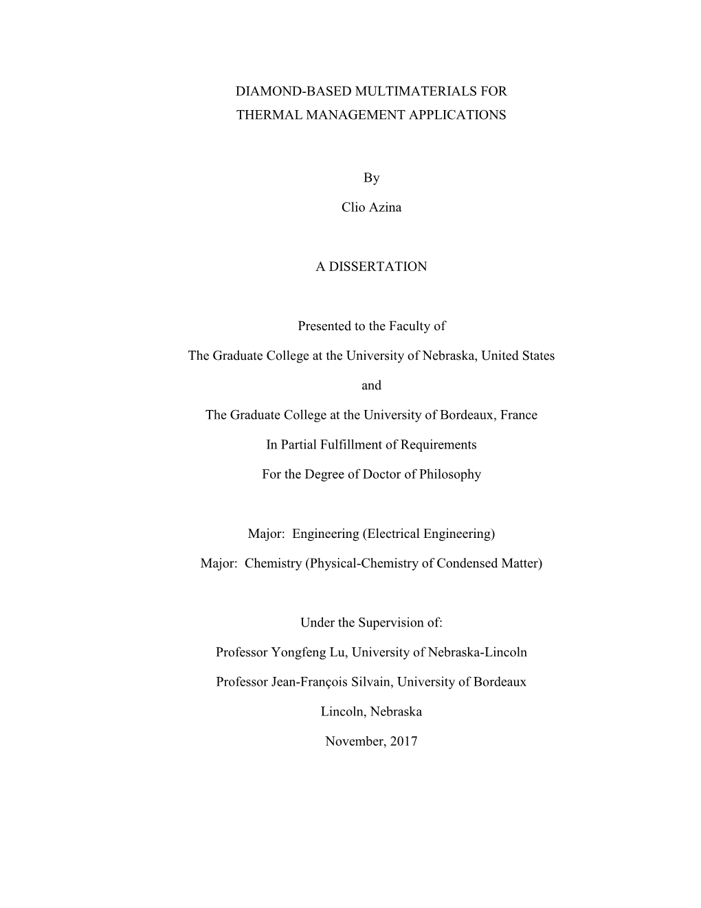 Diamond-Based Multimaterials for Thermal Management Applications