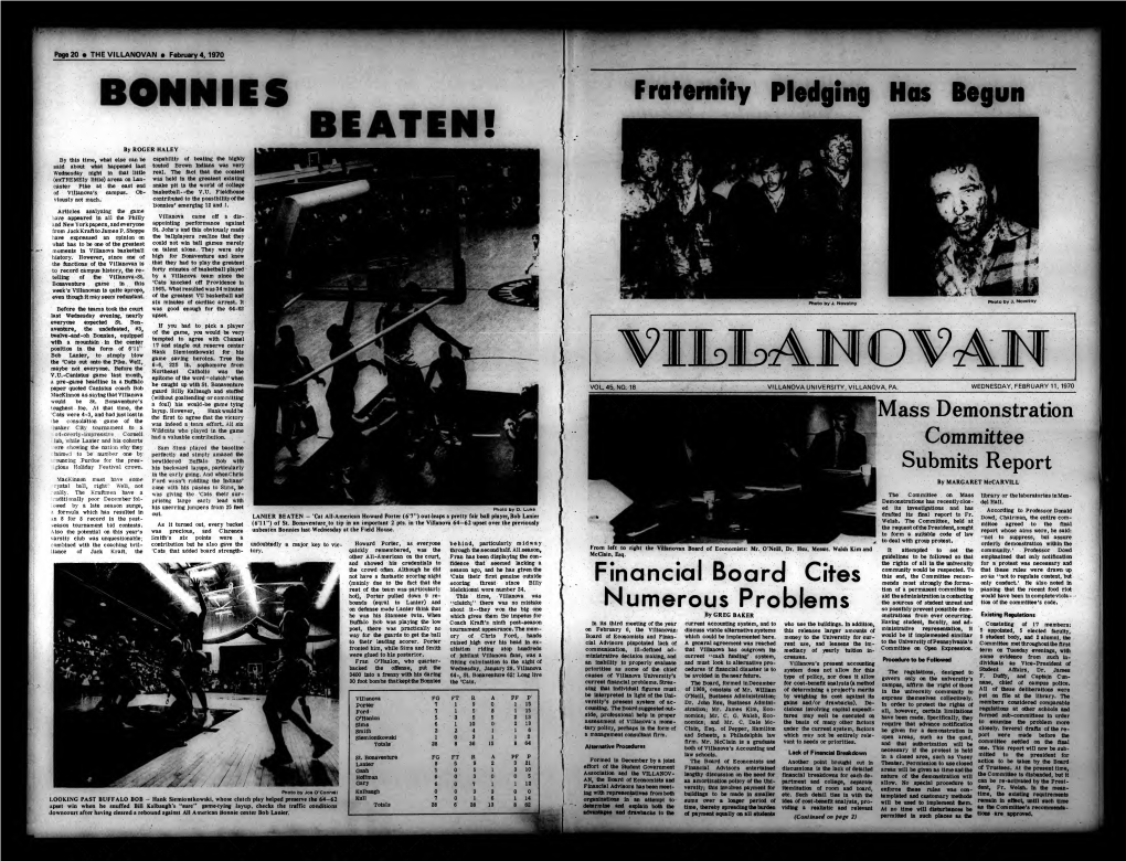 Page 20 • the VILLANOVAN • February 4, 1970