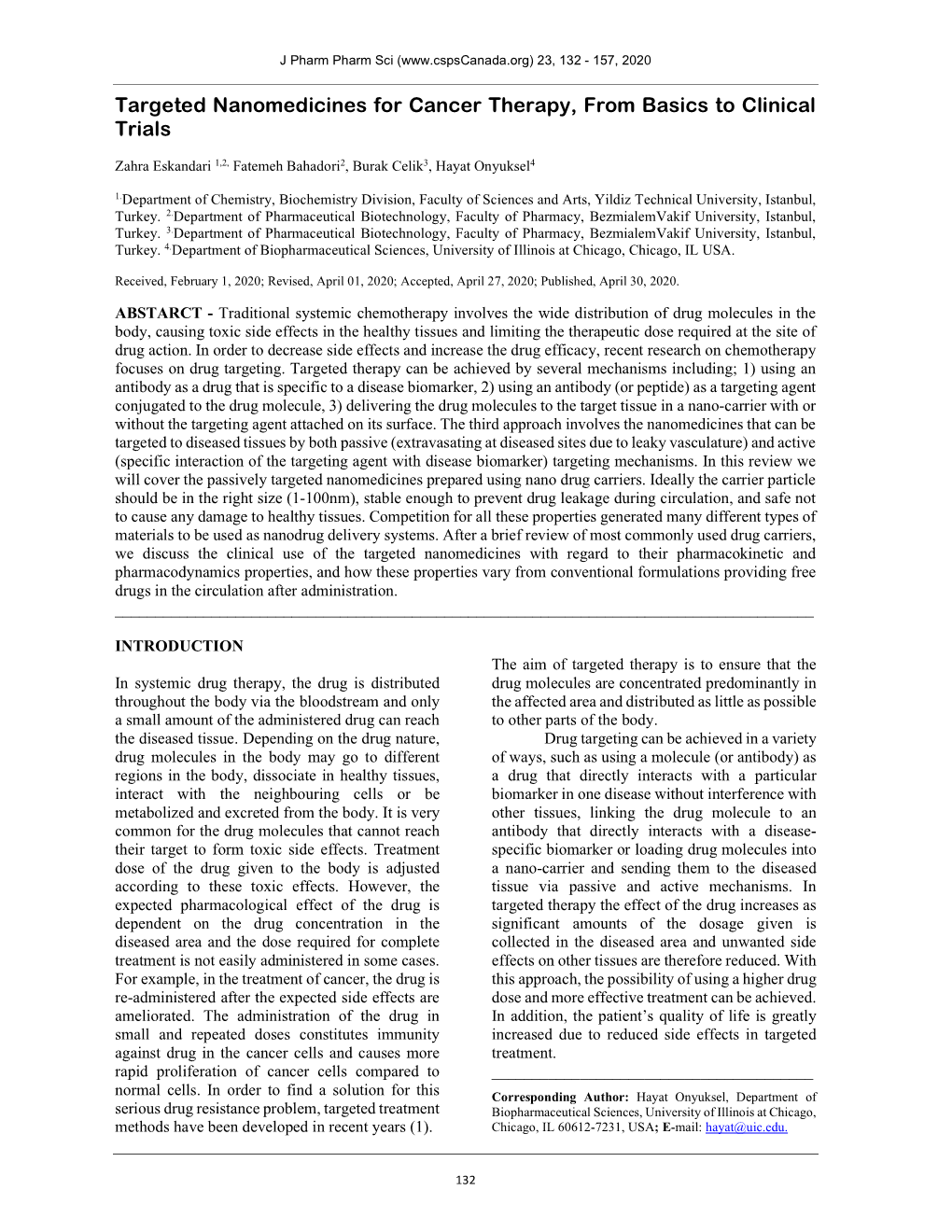 Targeted Nanomedicines for Cancer Therapy, from Basics to Clinical Trials