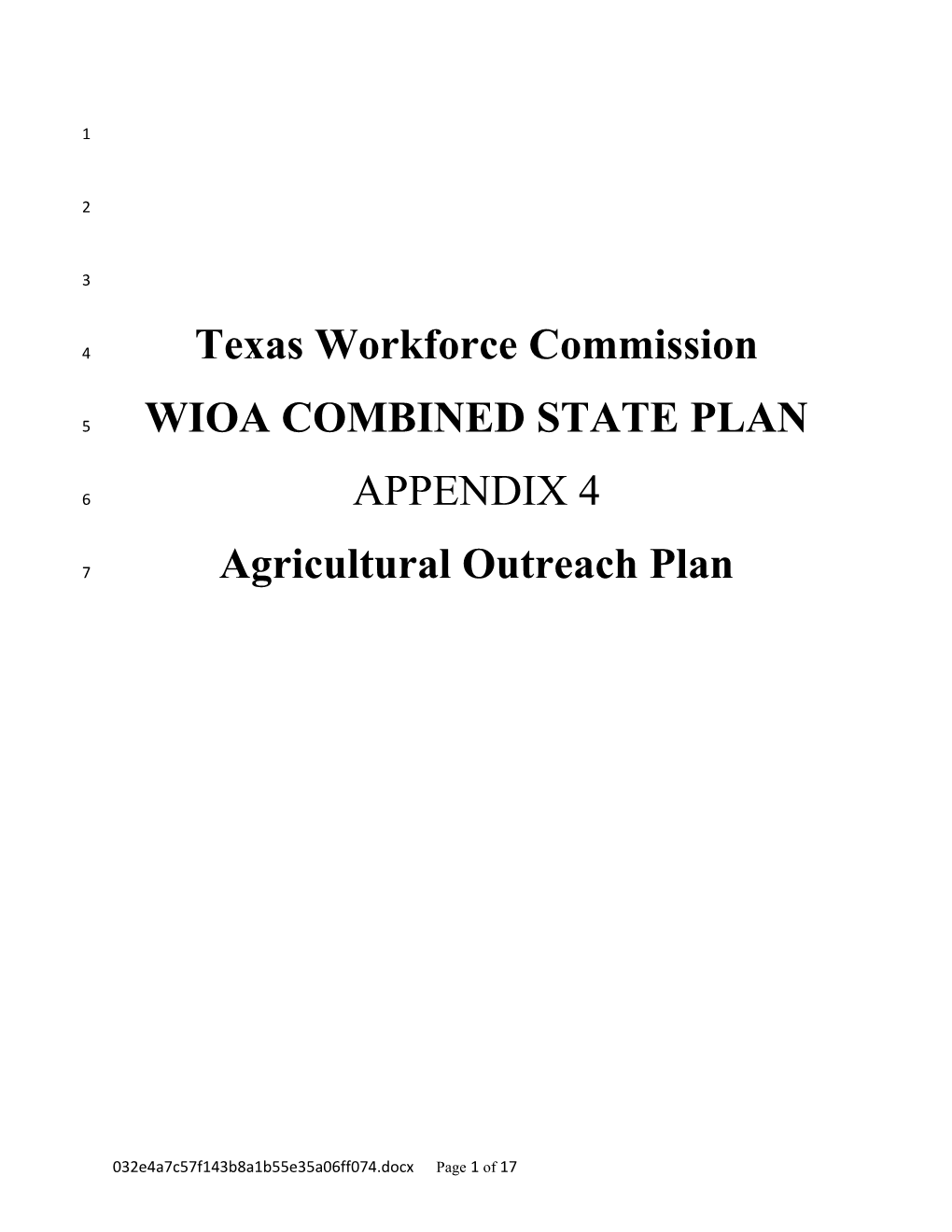 Commission Meeting Materials May 31, 2016 1:00 P.M. - WIOA Combined State Plan - Appendix 4