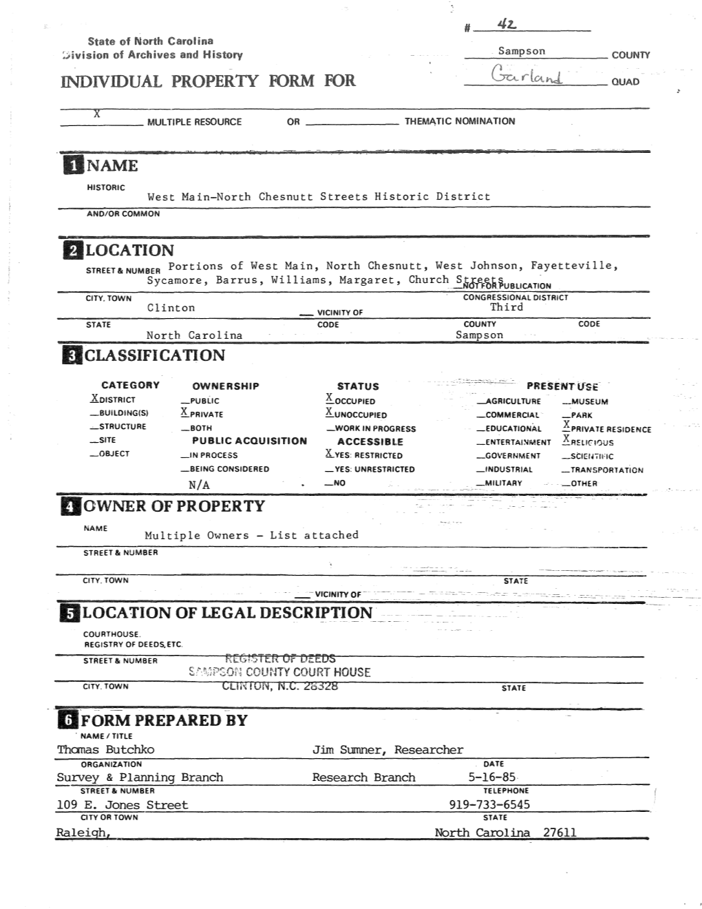 Classification of Property