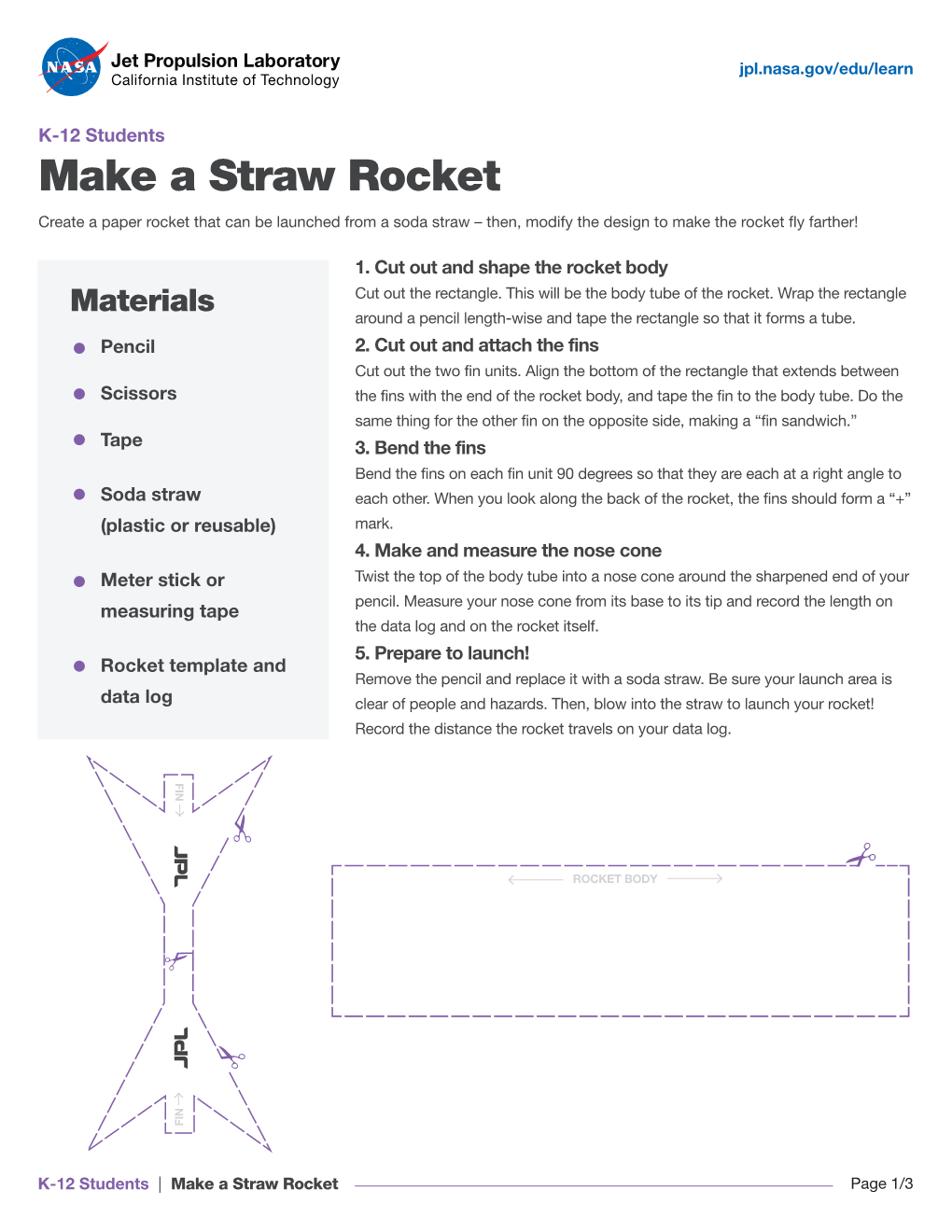 Straw Rocket