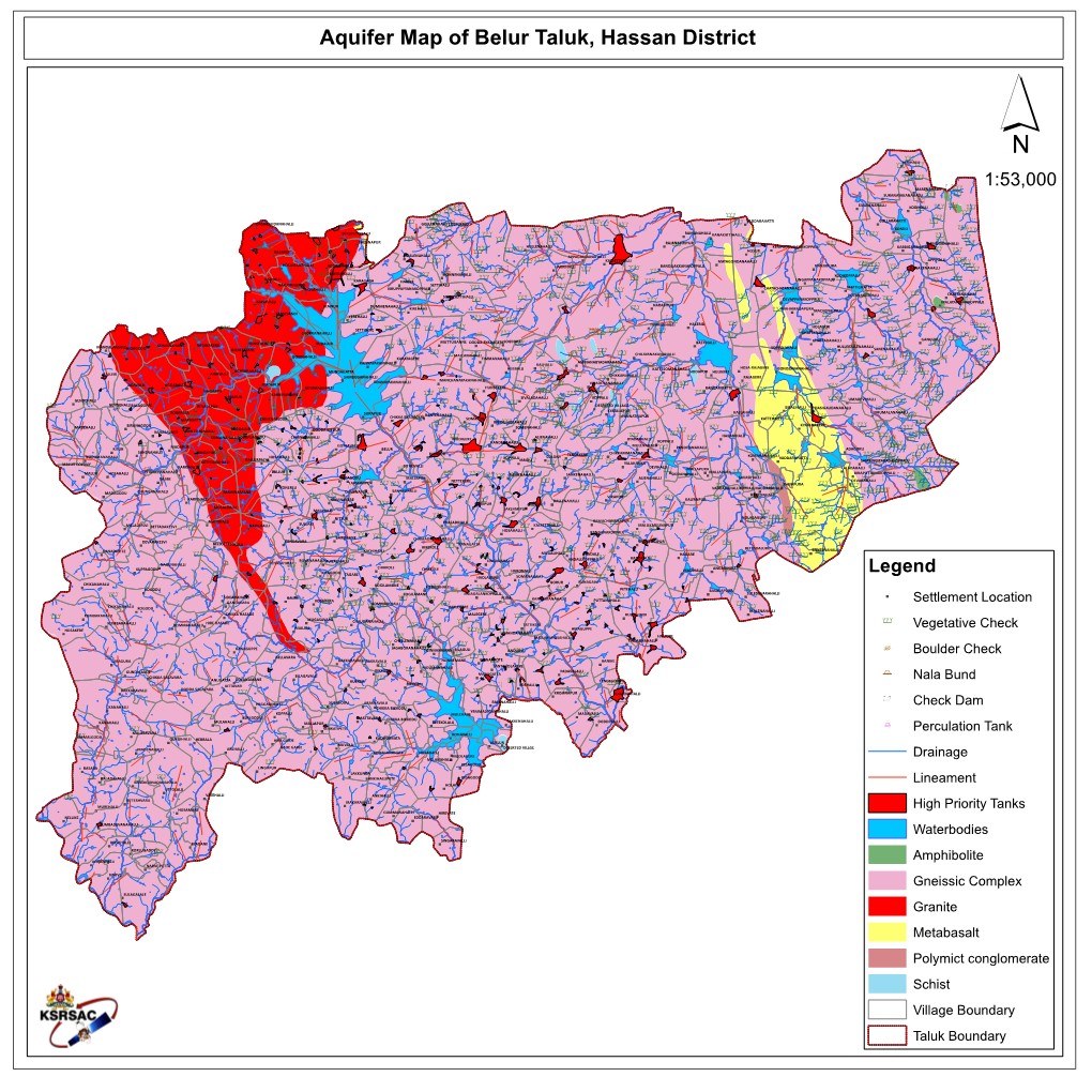 Aquifer Map of Belur Taluk, Hassan District