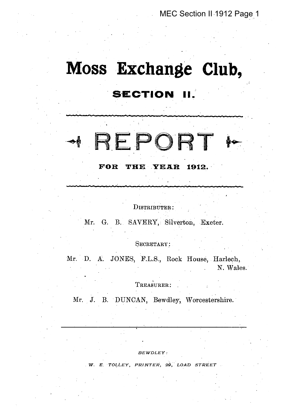 MEC Report Section II 1912