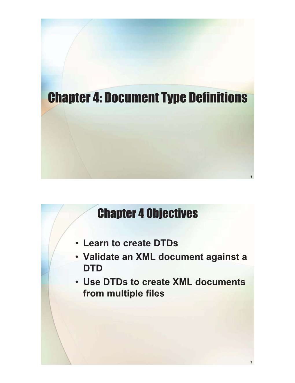 Chapter 4: Document Type Definitions