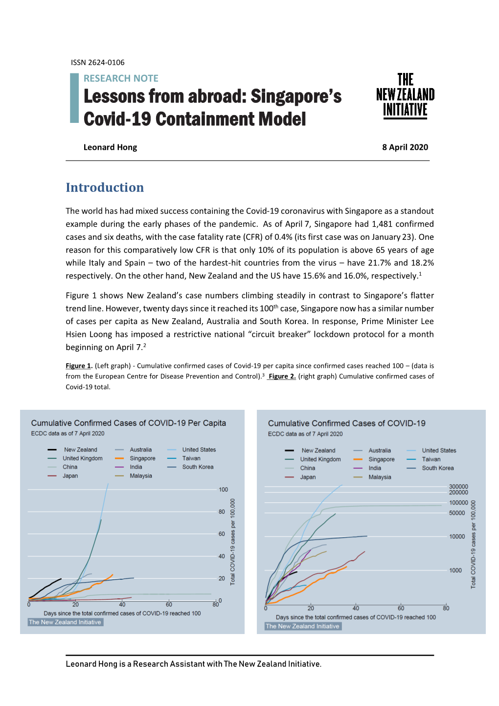 Singapore's Covid-19 Containment Model