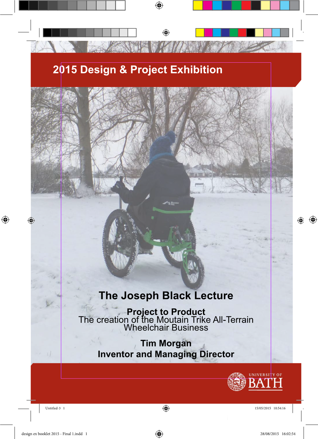 2015 Design & Project Exhibition the Joseph Black Lecture