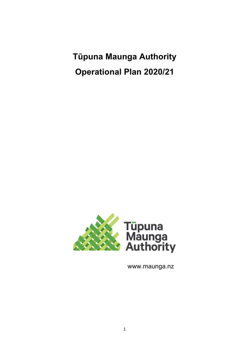 Tūpuna Maunga Authority Operational Plan 2020/21