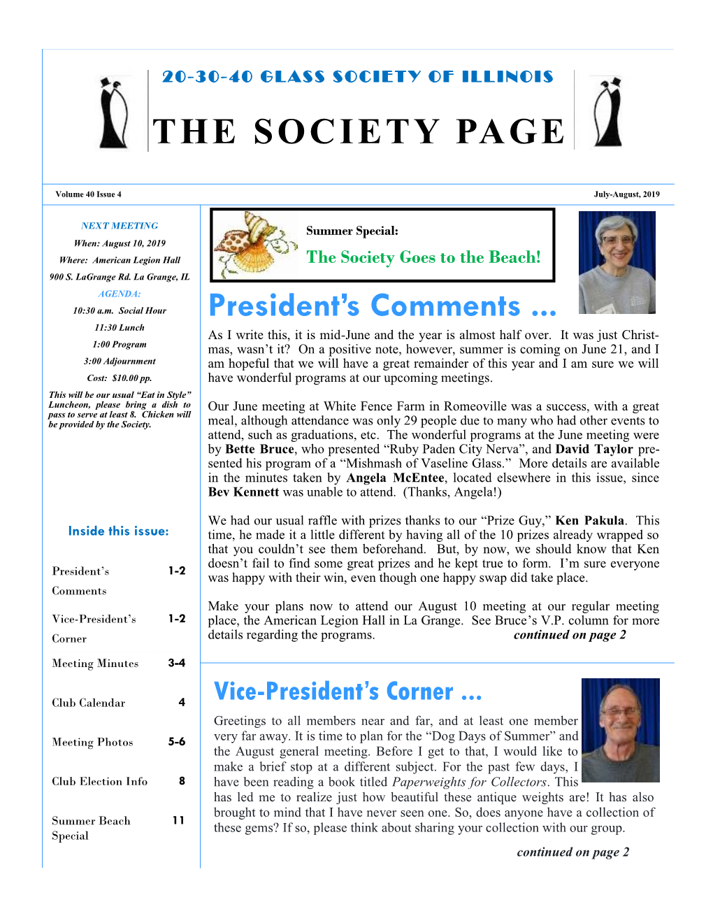 The Society Page