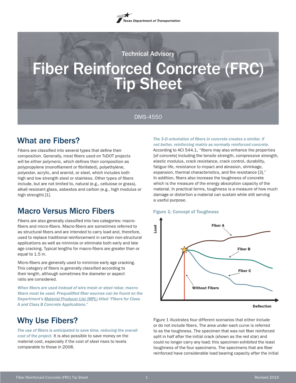 Fiber Reinforced Concrete (FRC) Tip Sheet