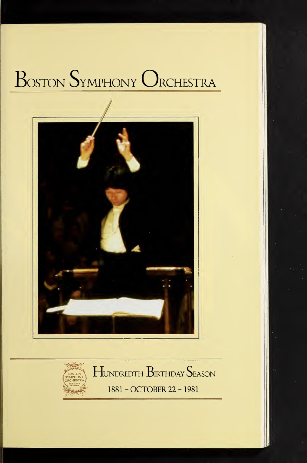 Boston Symphony Orchestra Concert Programs, Season 101, 1981-1982