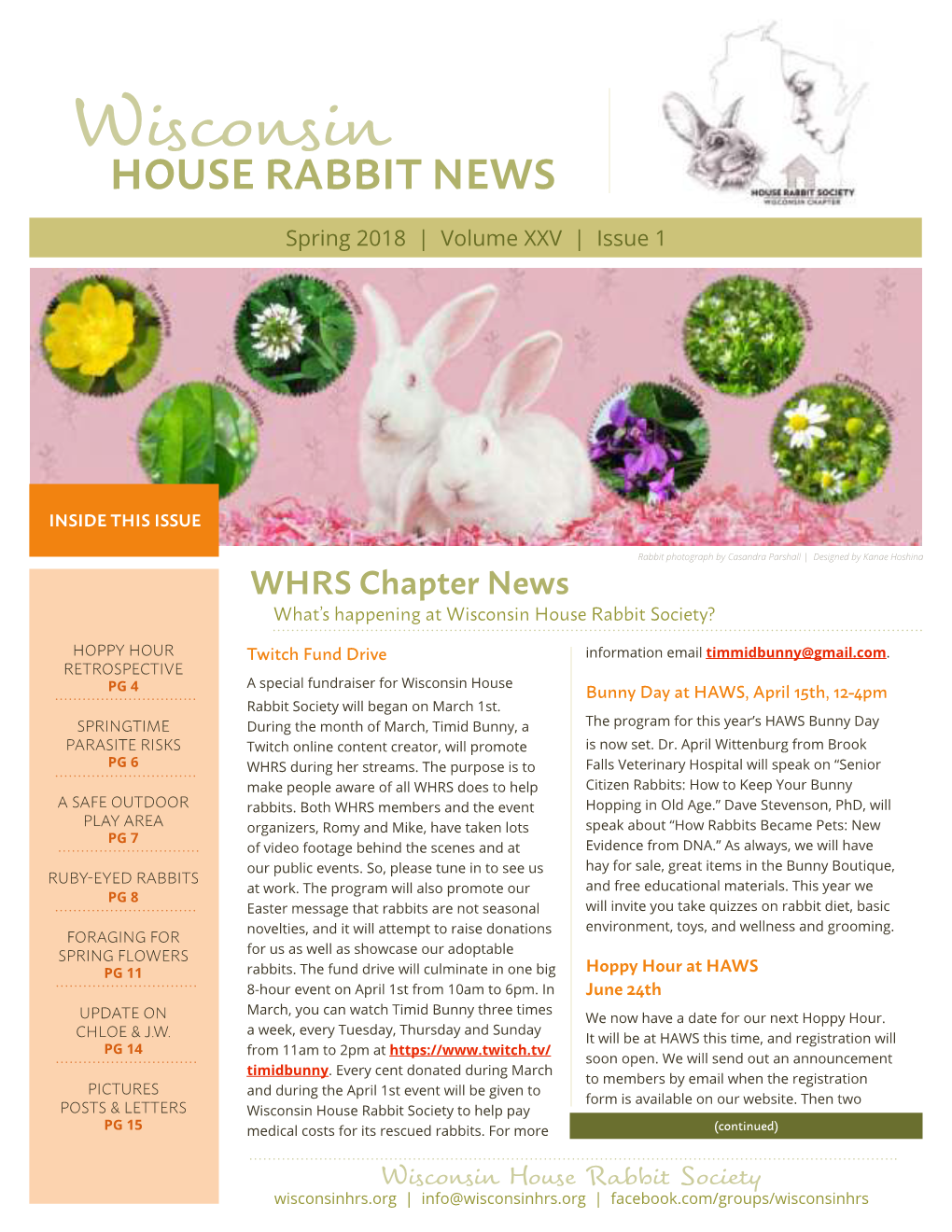 Wisconsin HOUSE RABBIT NEWS