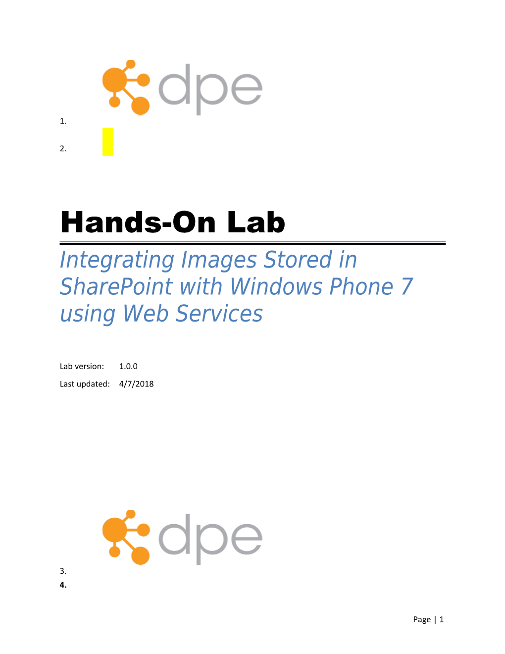 Integrating Images Stored in Sharepoint with Windows Phone 7 Using Web Services