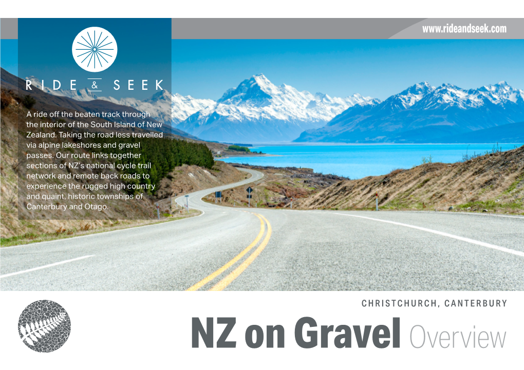 NZ on Gravel Overview 2 OUR ROUTE | FULL TOUR – NZ on GRAVEL