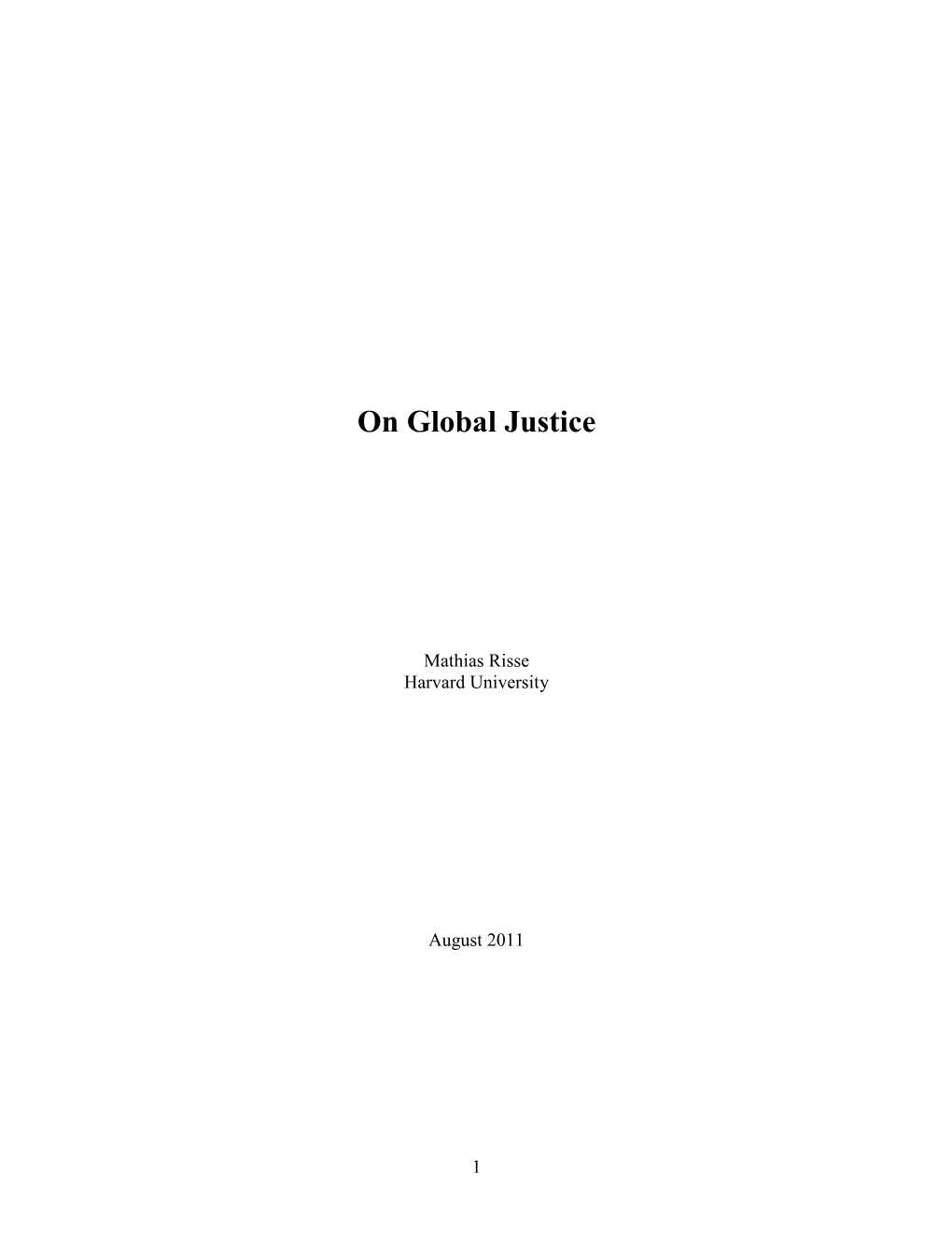 On Global Justice Introduction.Pdf