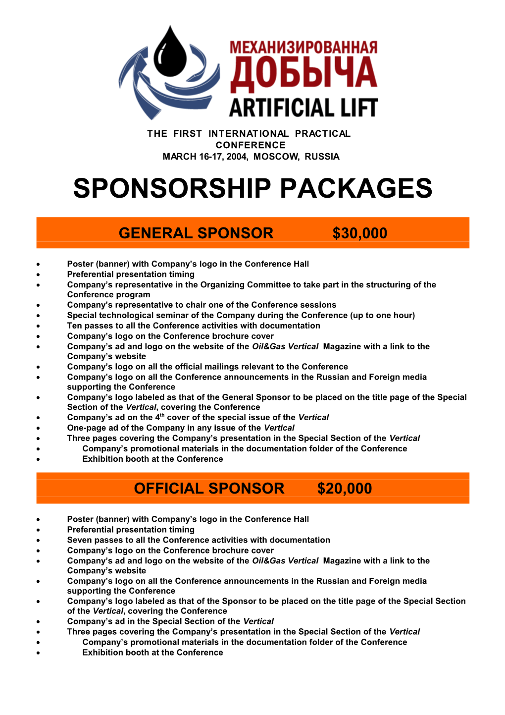 Sponsorship Packages s1