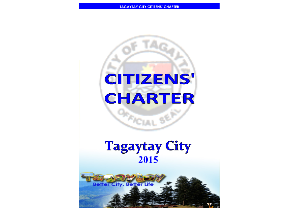 Tagaytay City Citizens' Charter