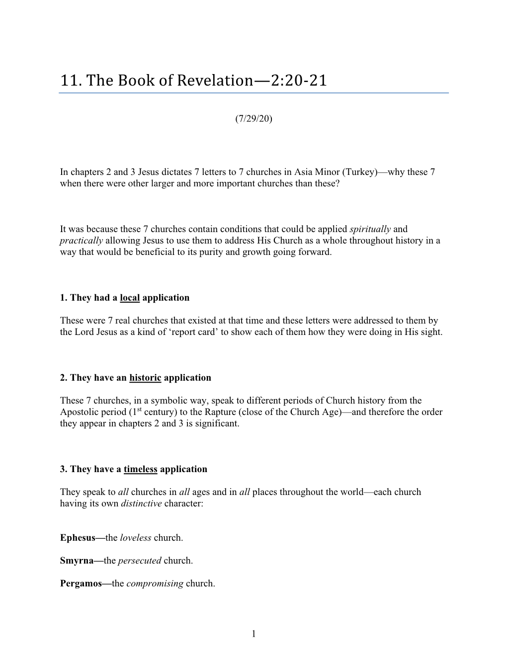 11. the Book of Revelation—2:20-21
