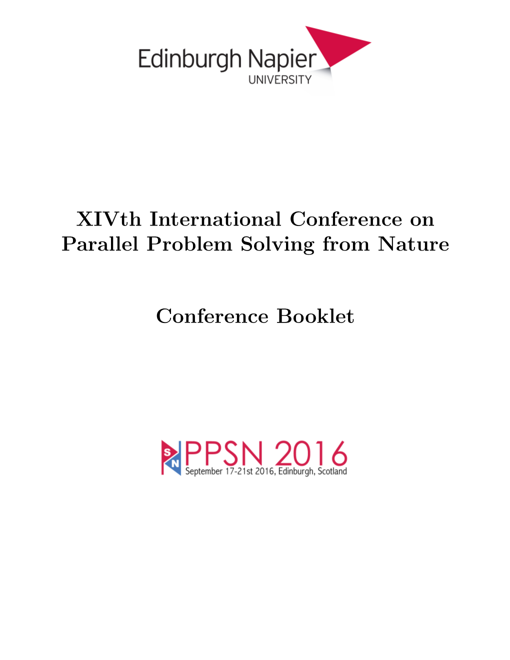 Xivth International Conference on Parallel Problem Solving from Nature