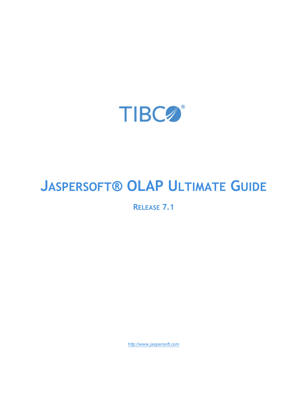 TIBCO Jaspersoft OLAP Ultimate Guide