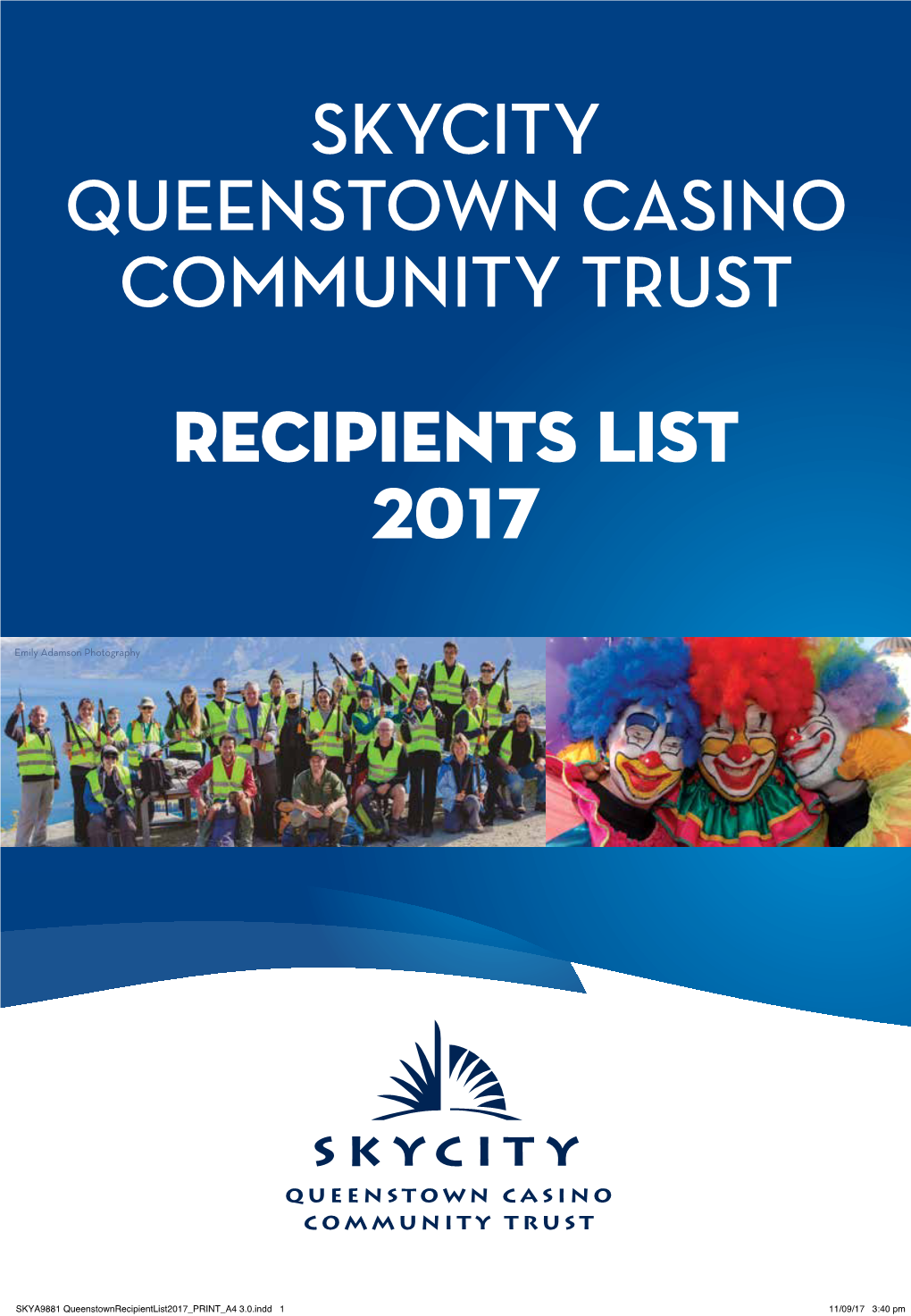 Skycity Queenstown Casino Community Trust Recipients List 2017
