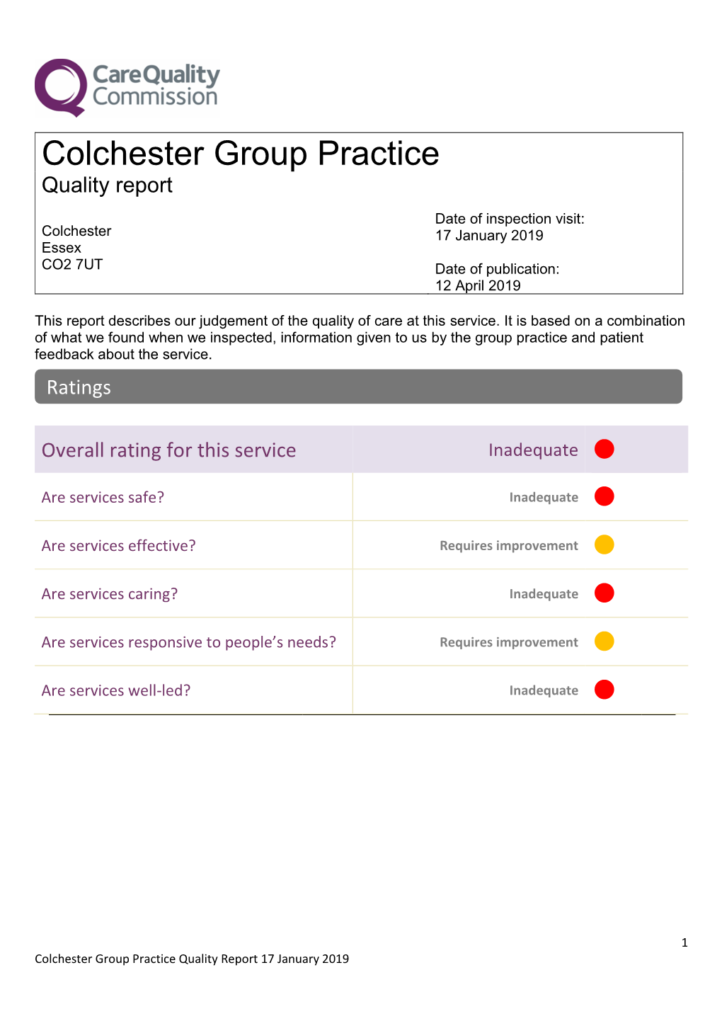 Colchester Group Practice