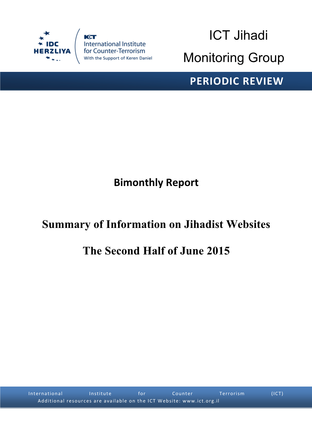 ICT Jihadi Monitoring Group