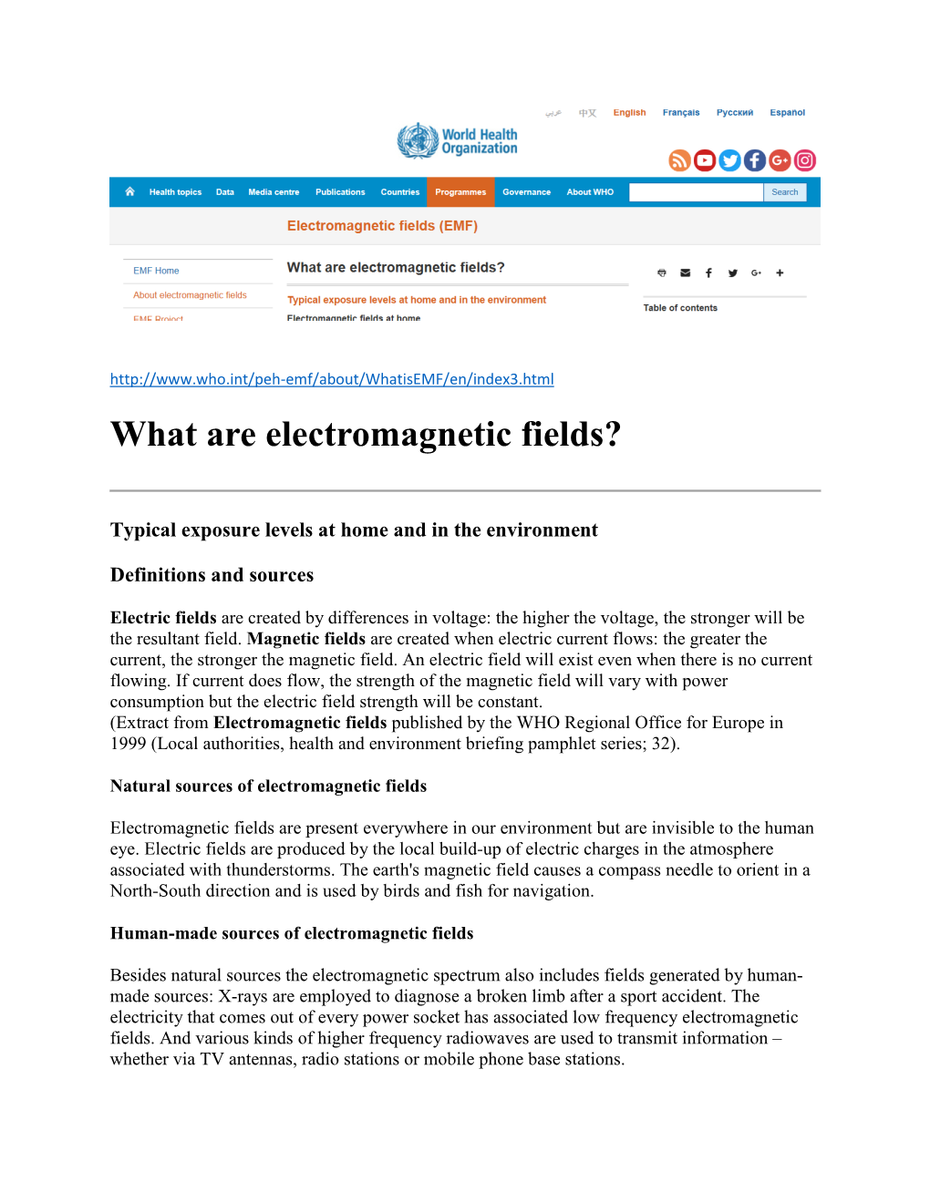 What Are Electromagnetic Fields?